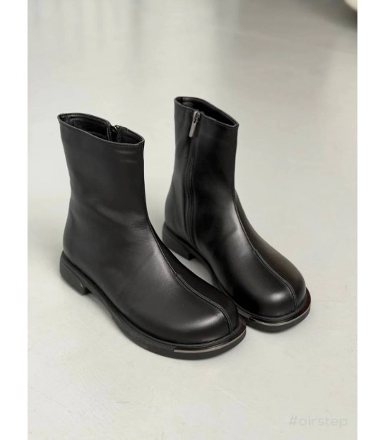 Ботинки женские клоги кожаные черные Б-30-Клог Olli Shoes  - Respected-Person