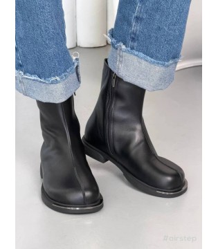 Ботинки женские клоги кожаные черные Б-30-Клог Olli Shoes  2 - Respected-Person