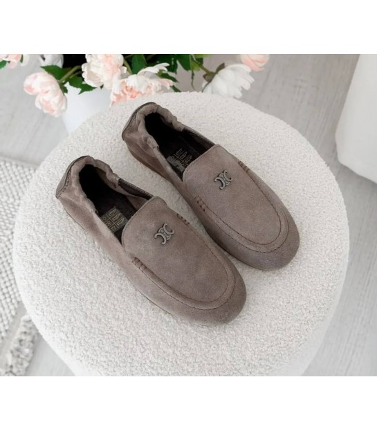 Туфли женские замшевые бежевые T-23-0023 Olli Shoes  - Respected-Person