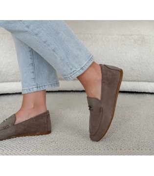 Туфли женские замшевые бежевые T-23-0023 Olli Shoes  2 - Respected-Person