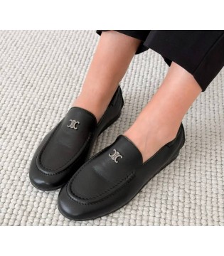 Туфли женские кожаные черные T-23-0023a Olli Shoes  1 - Respected-Person