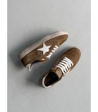 Кеды женские замшевые бежевые K-10a Olli Shoes