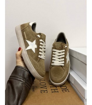 Кеды женские замшевые бежевые K-10a Olli Shoes 3 - Respected-Person