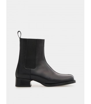 Ботинки женские кожаные черные Б-1-ОСЛО Olli Shoes