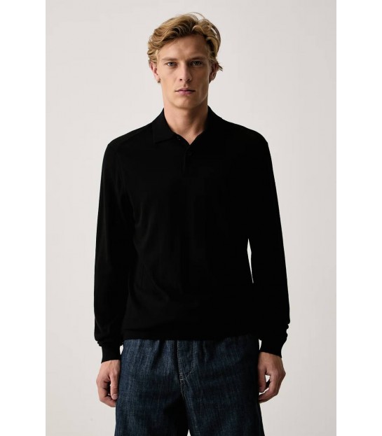Поло мужское трикотажное черное XM003569 Armani Exchange - Respected-Person