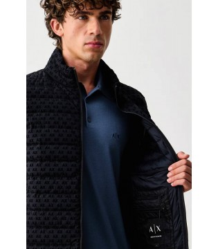 Жилетка чоловіча на пуху чорна XM003511 Armani Exchange 2 - Respected-Person