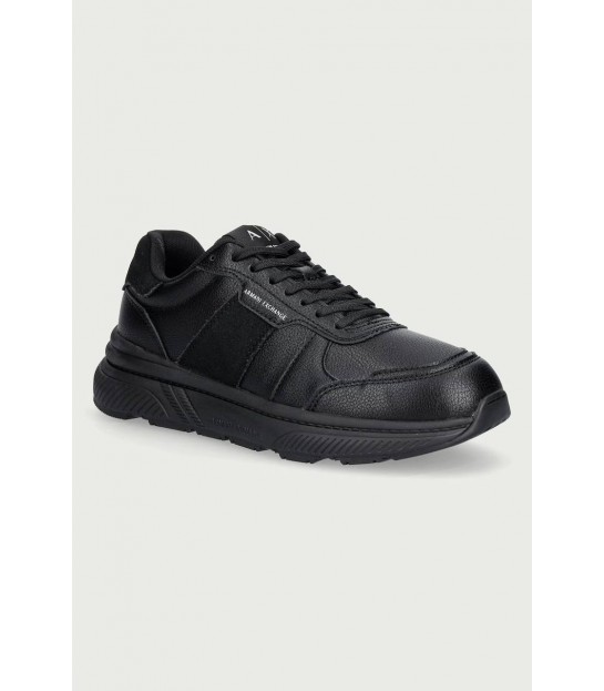 Кроссовки мужские кожаные черные XM002634 Armani Exchange  - Respected-Person