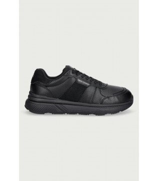Кроссовки мужские кожаные черные XM002634 Armani Exchange  1 - Respected-Person