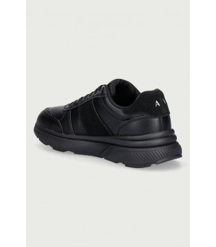 Кроссовки мужские кожаные черные XM002634 Armani Exchange  2 - Respected-Person