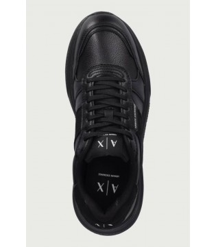 Кроссовки мужские кожаные черные XM002634 Armani Exchange  3 - Respected-Person