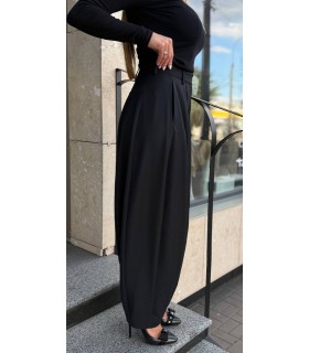 Женские брюки алладины из шерсти черные M6IH15 MEIMEIJ  1 - Respected-Person