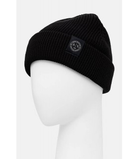 Шапка мужская из шерсти черная XM003589 Armani Exchange 1 - Respected-Person