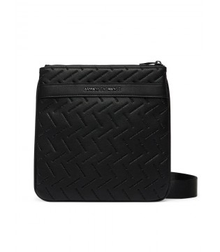 Сумка мужская в тисненое лого черная XM002597 Armani Exchange