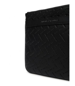 Сумка мужская в тисненое лого черная XM002597 Armani Exchange 2 - Respected-Person