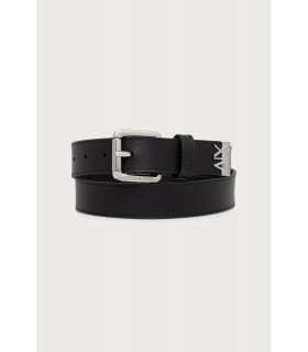 Ремень женский кожаный черный XW003075 Armani Exchange  - Respected-Person
