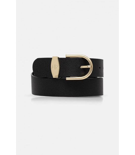 Ремень женский кожаный черный XW002619 Armani Exchange  - Respected-Person