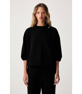 Костюм женский вискозный черный XW002853 Armani Exchange  1 - Respected-Person
