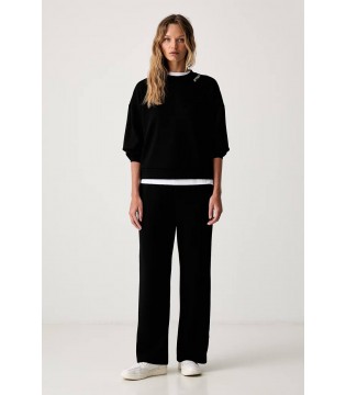 Костюм женский вискозный черный XW002853 Armani Exchange 