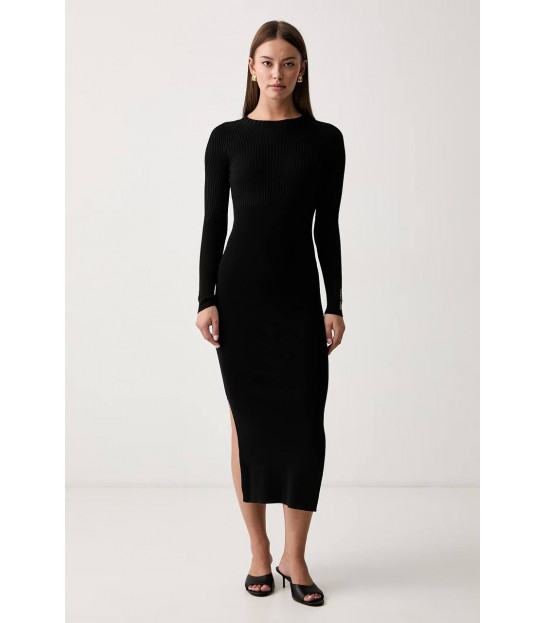 Платье женское "макси" вискозное черное XW002628 Armani Exchange  - Respected-Person