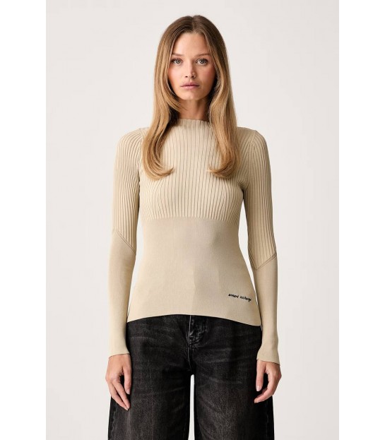 Свитер женский вискозный бежевый XW002627a Armani Exchange  - Respected-Person