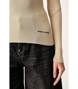 Свитер женский вискозный бежевый XW002627a Armani Exchange  3 - Respected-Person