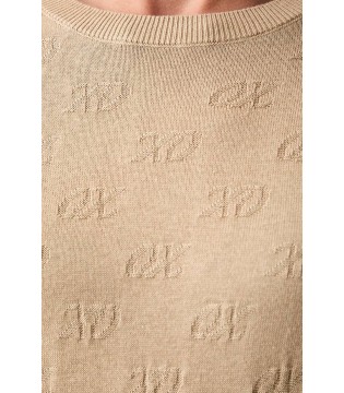 Свитер женский трикотажный бежевый XW002875 Armani Exchange  3 - Respected-Person