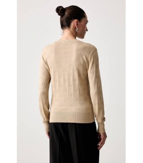 Свитер женский трикотажный бежевый XW002875 Armani Exchange  1 - Respected-Person