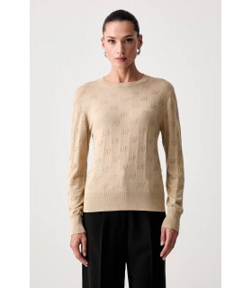 Свитер женский трикотажный бежевый XW002875 Armani Exchange  - Respected-Person