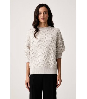 Свитер женский вискозный светло-серый XW002888 Armani Exchange  - Respected-Person