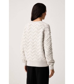 Свитер женский вискозный светло-серый XW002888 Armani Exchange  2 - Respected-Person