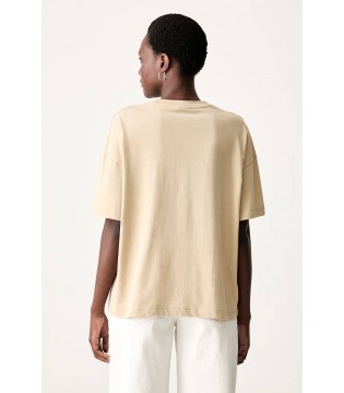 Футболка женская бежевая XW002766 Armani Exchange  1 - Respected-Person