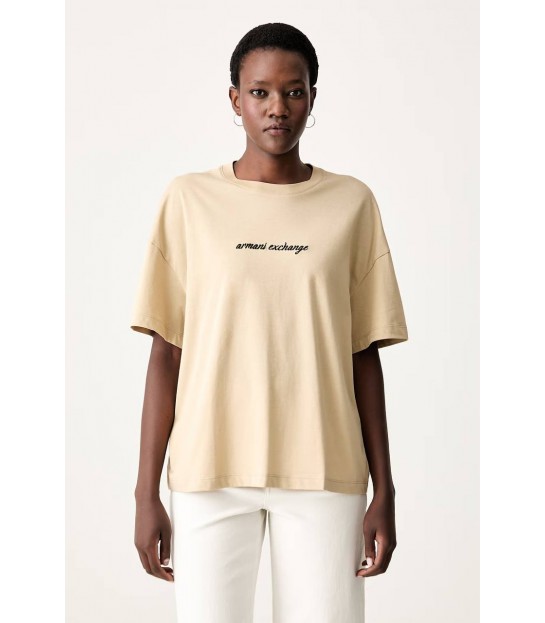 Футболка женская бежевая XW002766 Armani Exchange  - Respected-Person