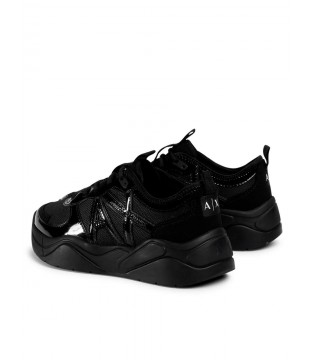 Кроссовки женские черные XDX039b Armani Exchange  2 - Respected-Person