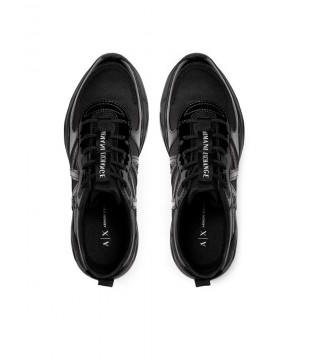 Кроссовки женские черные XDX039b Armani Exchange  3 - Respected-Person