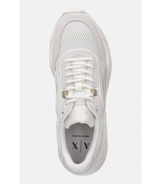 Кроссовки женские молочные XW002805 Armani Exchange  3 - Respected-Person