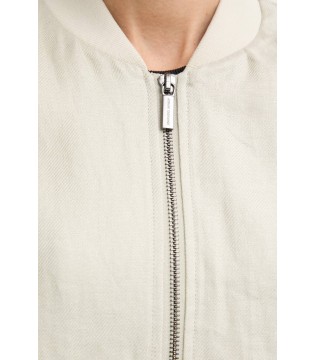 Женский бомбер из льна оливковый XW001980 Armani Exchange  3 - Respected-Person