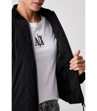 Бомбер жіночий чорний XW002431 Armani Exchange 2 - Respected-Person