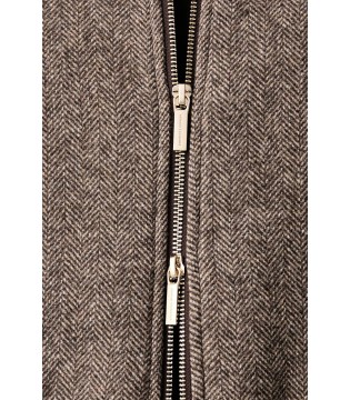 Бомбер жіночий вовняний коричневий XW002450 Armani Exchange 3 - Respected-Person