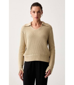 Светр жіночий бежевий XW002629 Armani Exchange