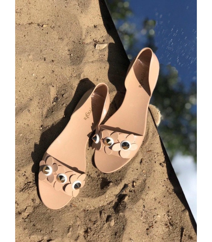 Туфлі Menghi коричневі силіконові