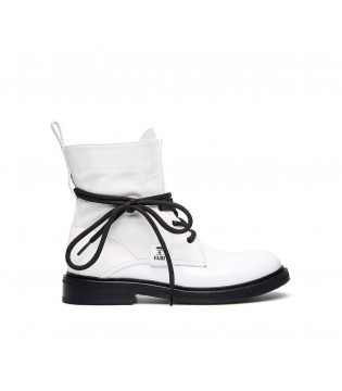Черевики Fabi білі комбіновані на чорній шнурівці 1 - Respected-Person