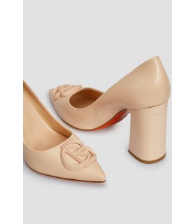 Туфли Baldinini пудровые на широком каблуке 1 - Respected-Person