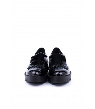 Туфлі Imac чорні лаковані з лапшею 3 - Respected-Person