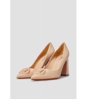 Туфли Baldinini пудровые на широком каблуке - Respected-Person