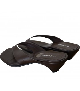 Шлепанцы-вьетнамки женские шоколадные  Л-3-Токіо Olli Shoes  1 - Respected-Person