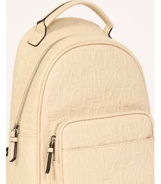 Рюкзак тисненый лого женский молочный 942805a Armani Exchange 2 - Respected-Person