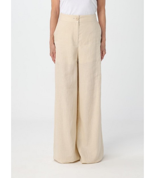 Штани із льону жіночі молочні 3DYP13 4527 Armani Exchange - Respected-Person