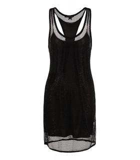 Платье сетка камешки женское черное 3DYA85 4731 Armani Exchange - Respected-Person