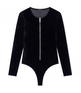 Боди женское велюровое черное XW001343 Armani Exchange 