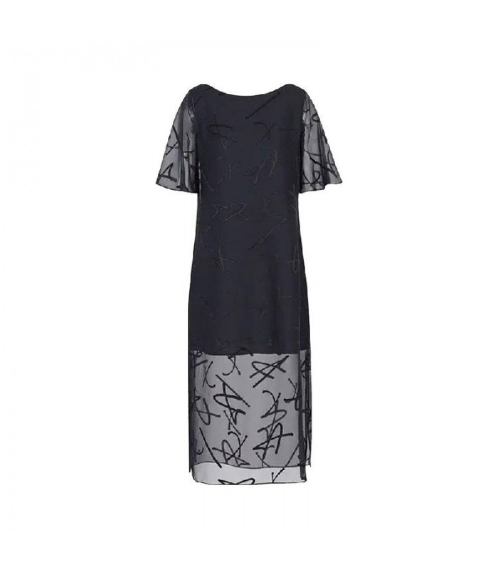 Платье черное шифон с лого 3RYA26 Armani Exchange Платье черное шифон с лого 3RYA26 Armani Exchange